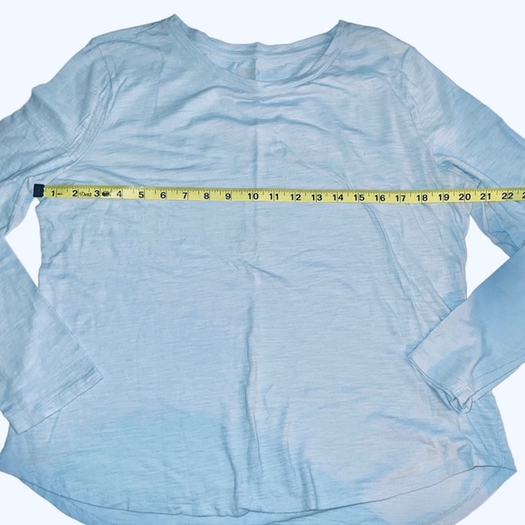 Old Navy Light Blue Slub Knit Shirt Sz L - Picture 3 of 5